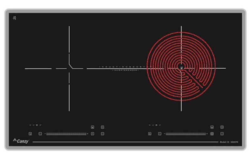 Bếp điện từ đôi Canzy CZ-SG007H sử dụng bảng điều khiển cảm ứng Slider Control siêu nhạy