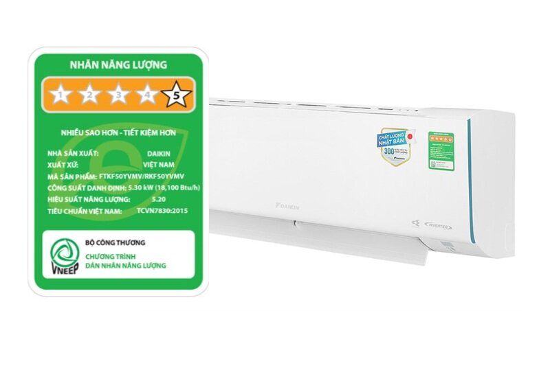 Điều hòa Daikin 18000 BTU inverter FTKB50YVMV chất lượng quá 