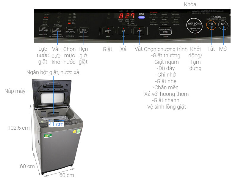 Có nên mua máy giặt Toshiba Inverter 11 kg AW-DUH1200GV trong tầm giá 7 triệu đồng?
