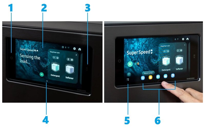 Hướng dẫn cách dùng máy giặt sấy Samsung WD25DB8995BZSV với trợ lý ảo Bixby thông minh