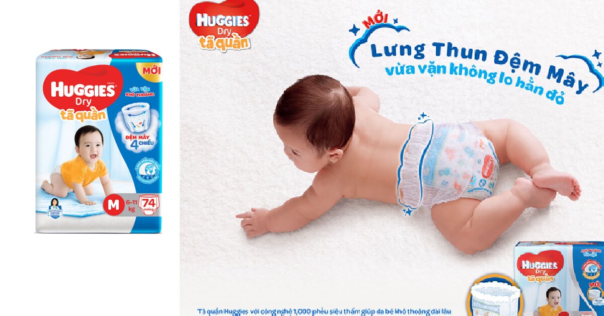 Tã quần Huggies size M 74 miếng giá bao nhiêu tiền? Mua đâu rẻ nhất?