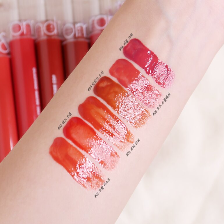 Bảng màu siêu hot của son kem Romand Glasting Water Tint ...