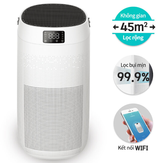 Lock&lock Air purifier ENP124WHT phù hợp sử dụng trong nhiều không gian khác nhau như phòng khách, phòng ngủ, phòng làm việc, phòng cho bé…