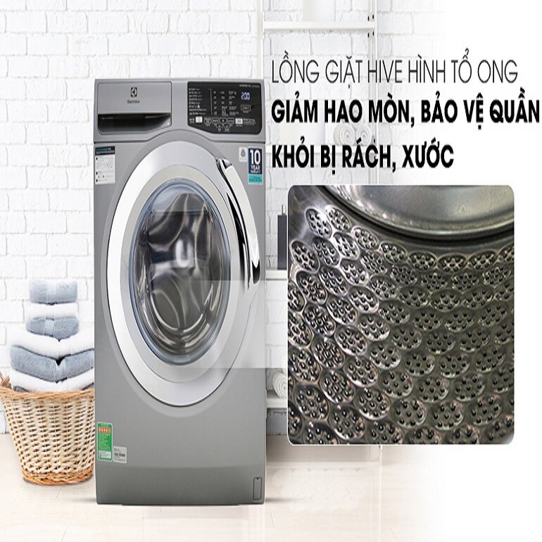 dòng sản phẩm máy giặt Electrolux 9kg EWF9024BDWA hiện đại 