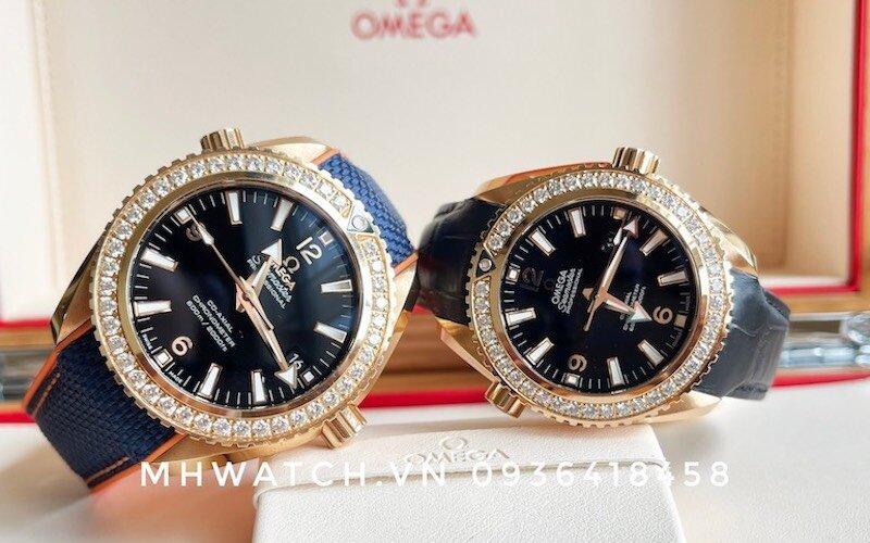 Đồng hồ Omega Planet Ocean 600M Co-Axial Black Arabic Diamond & Rose Gold 18k diamond 232.58.38.20.01.001 23258382001001