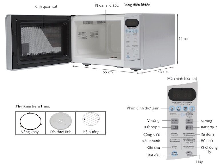 Lò vi sóng Sanyo EM-G475AS