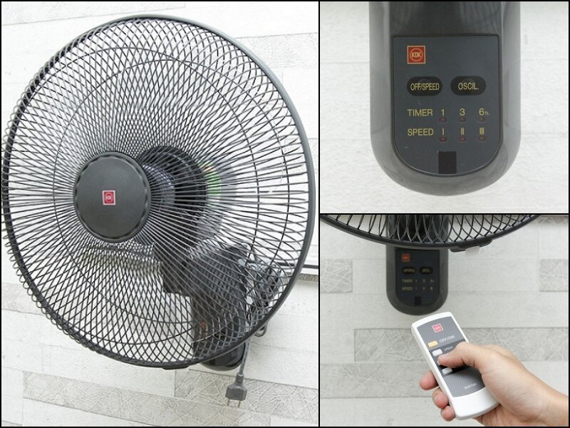 4 mẫu quạt treo tường điều khiển từ xa ‘sang, xịn’, đập tan nóng mùa hè 2025