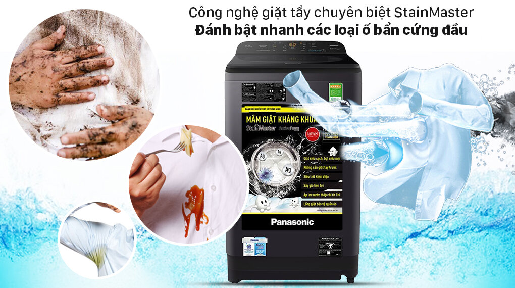 Máy giặt lồng đứng Panasonic 10 kg NA-F100A9DRV