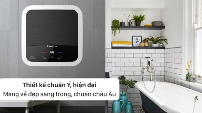 Bình nóng lạnh Ariston AN2 15LUX-D Ag+: Lọc khuẩn ion bạc, bình 15 lít cho gia đình 2-3 người!