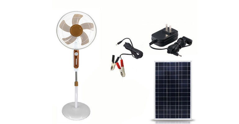 Quạt năng lượng mặt trời Sunisi DC51 sử dụng tấm pin năng lượng quạt năng lượng mặt trời Sunisi DC51