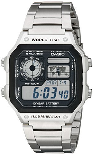 Casio Men's AE1200WHD-1A Stainless Steel Digital Watch