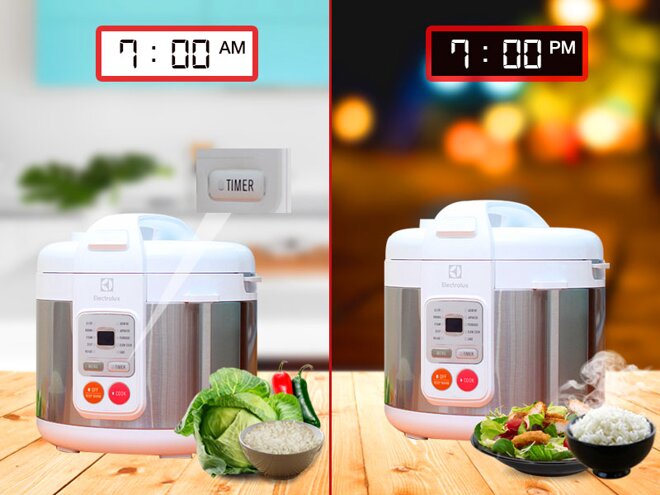 Chức năng nấu soup ở nồi cơm điện tử Electrolux 