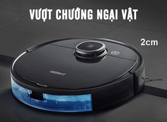 Robot hút bụi Deebot t5 có khả năng vượt chướng ngại vật cao 2cm