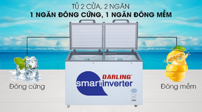 Tủ đông Darling 2 ngăn 360 lít Dmf-3699-ws2 có xứng đáng với mức giá khoảng 7 triệu đồng?