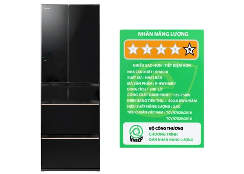 Tủ lạnh Hitachi mặt gương R-HW540RV giảm sâu kỷ lục, ngăn chân không “độc quyền”, siêu tiết kiệm điện
