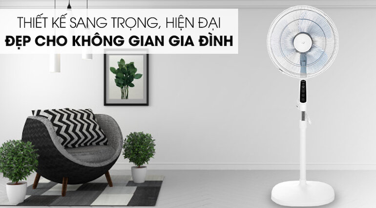 Quạt cây Asia D16028-TV0 được thiết kế với kiểu dáng sang trọng và hiện đại.