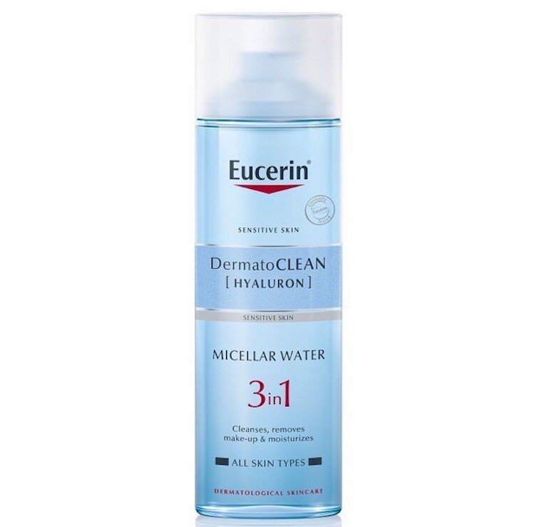 Nước tẩy trang dành cho da nhạy cảm Eucerin Dermatoclean Micellar Cleansing 3 in 1