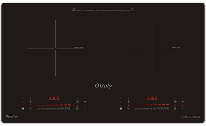 Bếp từ Ogaly OG D8223 có thiết kế đẹp mắt, tinh tế và đầy sang trọng