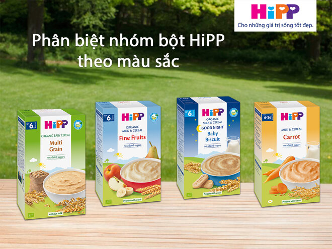 Bột ăn dặm Hipp thương hiệu uy tín đến từ Đức 