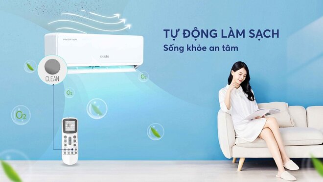 điều hòa Karofi Inverter 9000 BTU 1 chiều KDC-WI309 gas R-32 