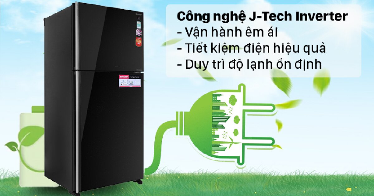 Đánh giá tủ lạnh Sharp SJ-XP620PG-BK - tủ lạnh mặt gương, dung tích lớn vừa thân thiện vừa hiện đại bất ngờ