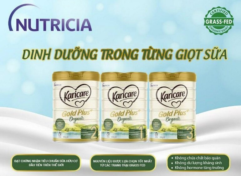 Sữa Karicare Organic - sản phẩm đến từ Úc