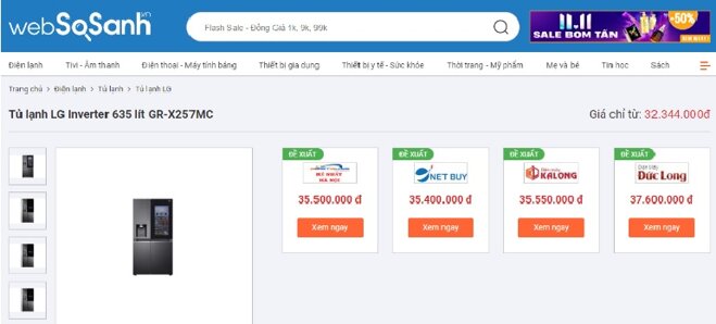 So sánh giá tủ lạnh trước khi mua có thể giúp bạn dễ dàng nhận biết khuyến mãi tủ lạnh đó giảm thật hay ảo.