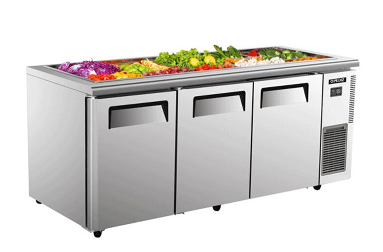 Bàn lạnh salad 3 cánh Skipio SSR 18-3 sở hữu nhiều tính năng tiện dụng cho nhà hàng