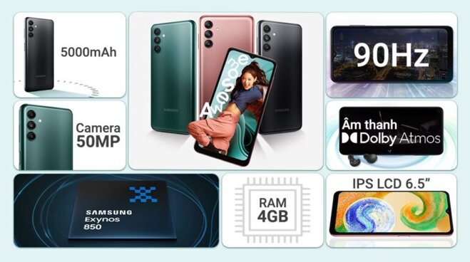 Điện thoại Samsung Galaxy A04s