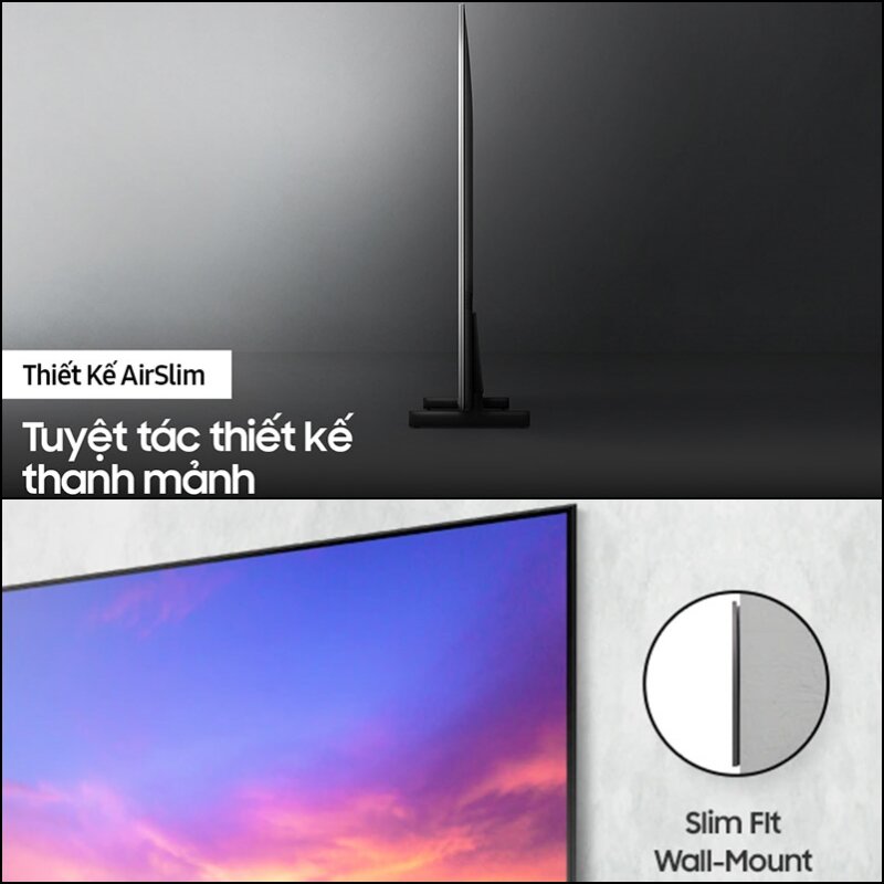 Smart tivi Samsung 4K 50 inch 50AU8000: Kích thước mỏng, hình ảnh đẹp, giá chỉ còn hơn 7 triệu đồng!