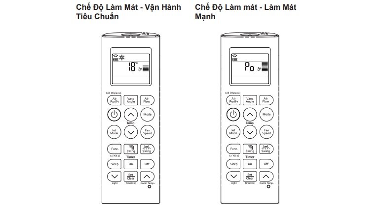 Cách bật chế độ làm mát theo tiêu chuẩn và làm mát nhanh 