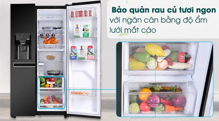 Tủ lạnh side by side LG được ưu ái lựa chọn