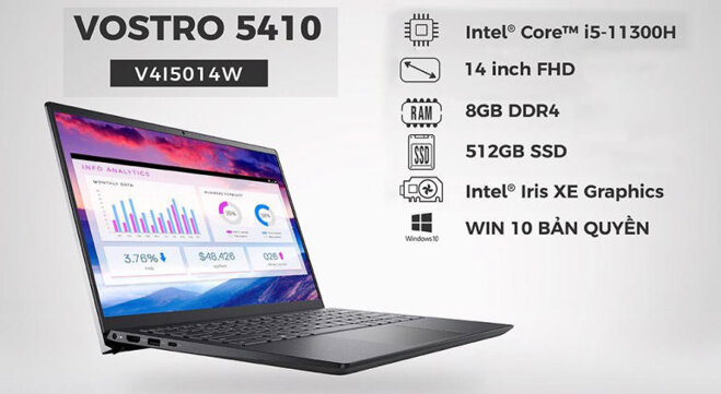 laptop dell 14 inch mỏng nhẹ