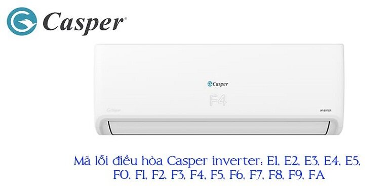 Bảng mã lỗi chi tiết ở điều hòa Casper Inverter GC-24IS32 và cách khắc phục