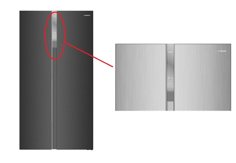 Tủ lạnh Hitachi HRSN9563DDXVN gây bất ngờ vì giá rẻ, bảng điều khiển cảm ứng mặt gương