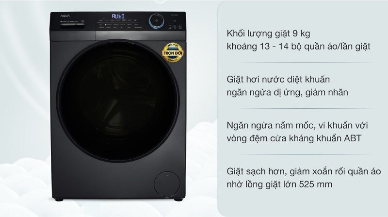 Top 5 máy giặt Aqua Inverter 9kg cửa ngang đời cũ giá tốt 2025
