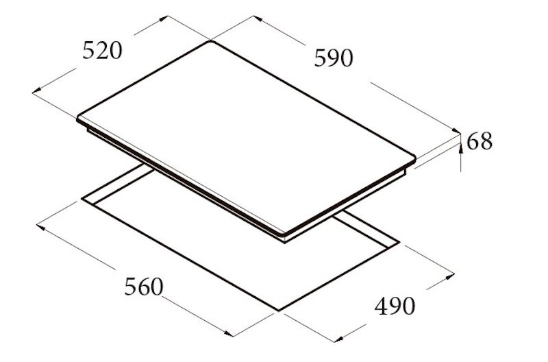 Bếp từ âm 3 vùng nấu Cata ISB-603 BK trang bị nhiều tính năng vượt trội