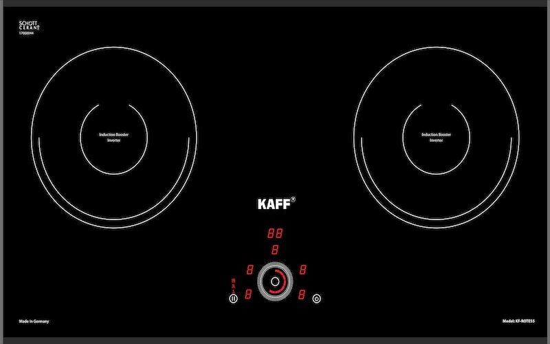 Bếp từ âm 2 vùng nấu Kaff KF-ROTE55 sở hữu nhiều ưu điểm nổi bật