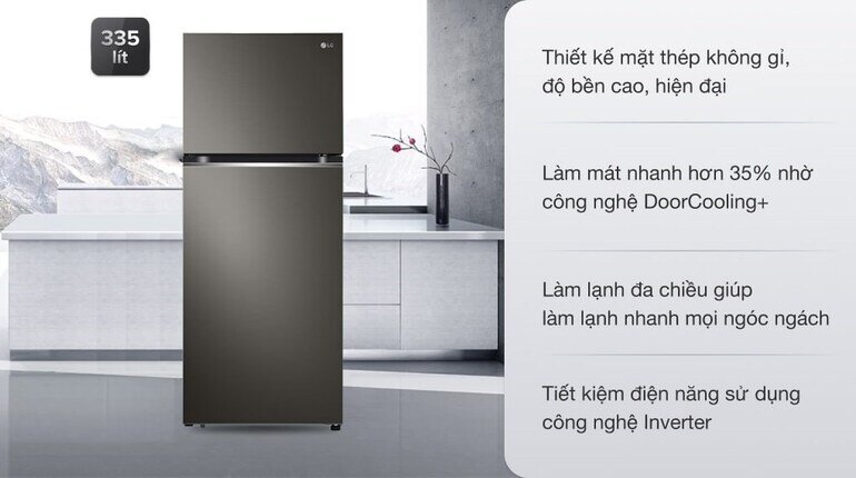 Tủ lạnh LG Inverter GN-M332BL luôn được bảo quản ở nhiệt độ ± 0,5 ℃