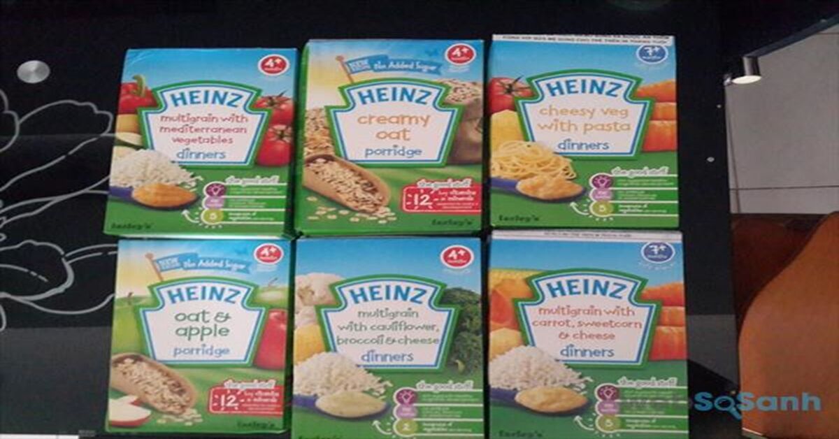 Giá bột ăn dặm Heinz cho bé tháng 4/2019