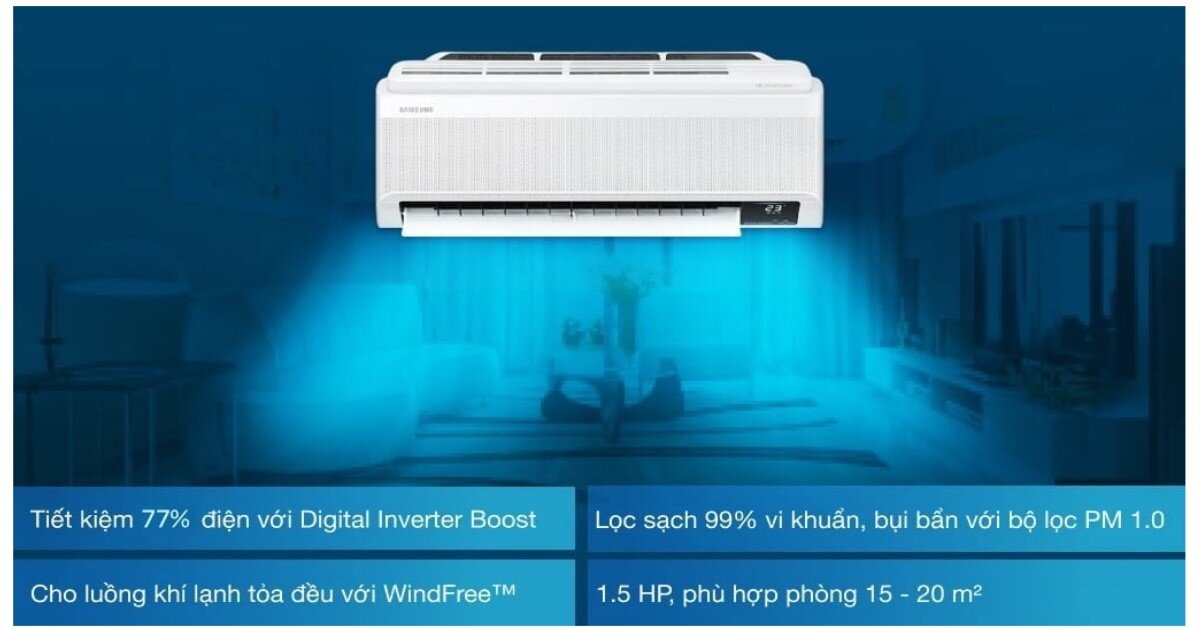Giá điều hòa Samsung 2 chiều Inverter dưới 1.5HP và Top 3 gợi ý đáng sắm