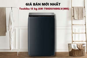 Giá máy giặt Toshiba Inverter 15 kg AW-T08DU1600LV(MK) giảm sâu, lựa chọn chất lượng cho gia đình