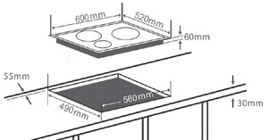 Giải mã kích thước bếp từ tất cả các loại hiện nay