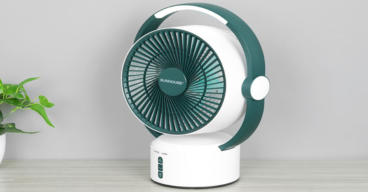 Giải nhiệt mùa hè với quạt tích điện Sunhouse SHD7116