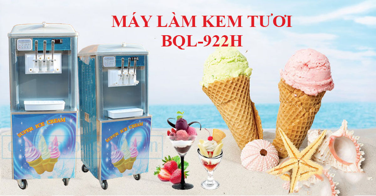 Giới thiệu 3 dòng máy làm kem tươi 2 vòi tốt nhất hiện nay
