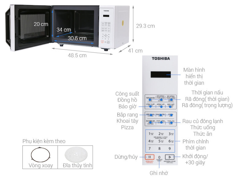 Lò vi sóng Toshiba ER-SS23(W1)VN