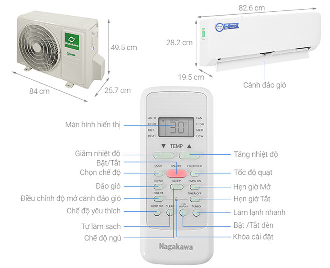 điều hòa Nagakawa NS-C24R2M09