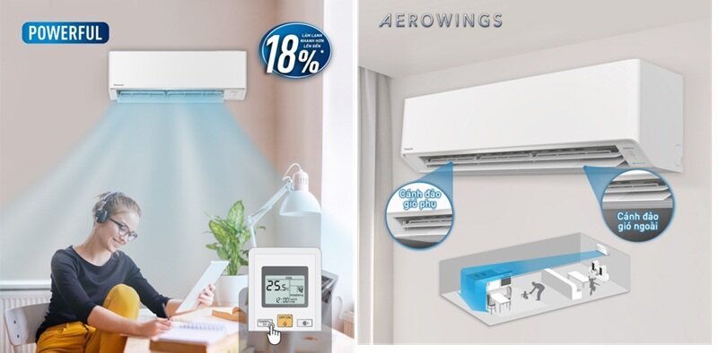5 tính năng nổi bật của điều hòa Panasonic 18000 BTU inverter CU/CS-RU18AKH-8B
