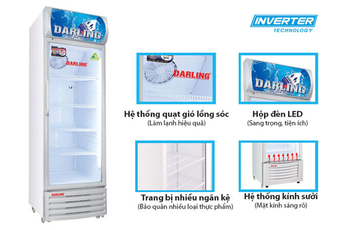 Tủ mát Inverter Darling