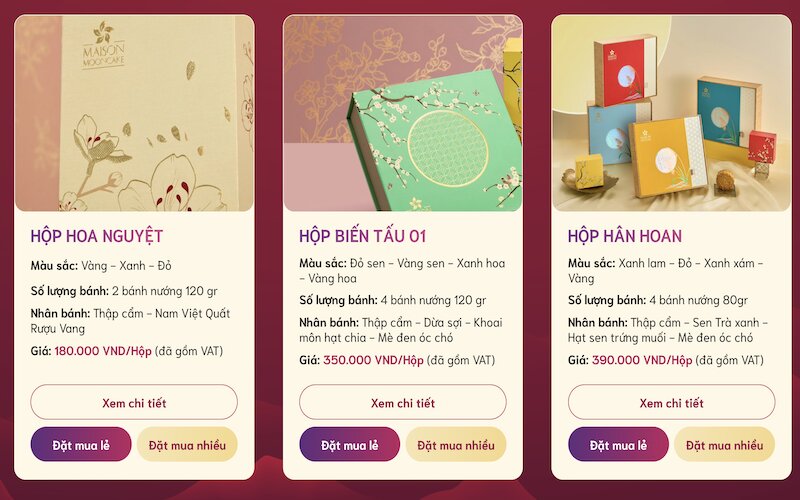 Khám phá Bộ sưu tập Bánh Trung thu Maison “Sắc Hoa Thịnh Vượng” 2025